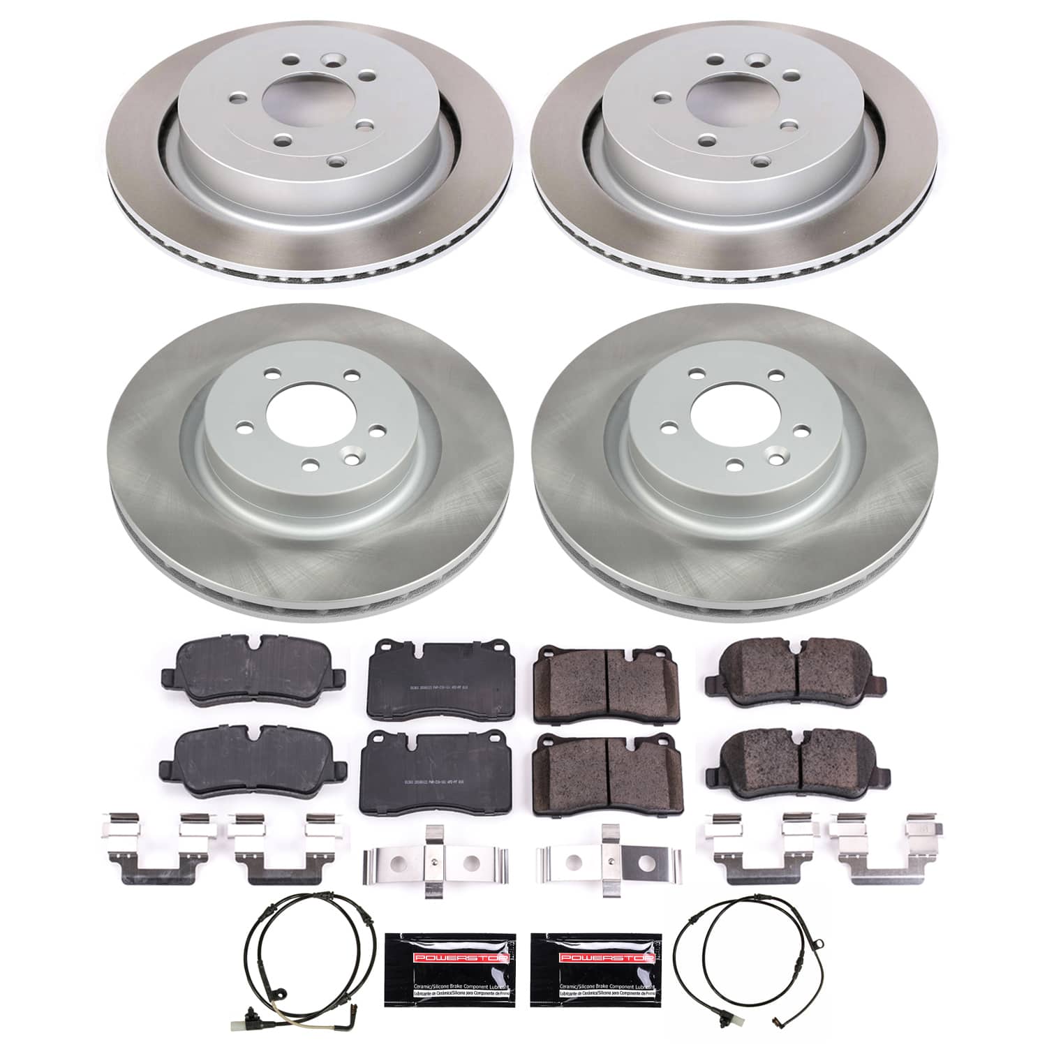 Power Stop SC5443 - Front And Rear Z17 Evolution Pad And Semi-Coated Rotor Kit vehicle fitment brake part