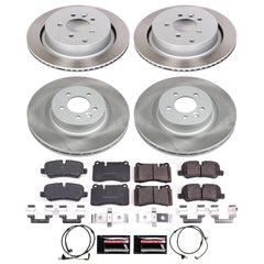 Power Stop SC5443 - Front And Rear Z17 Evolution Pad And Semi-Coated Rotor Kit vehicle fitment brake part