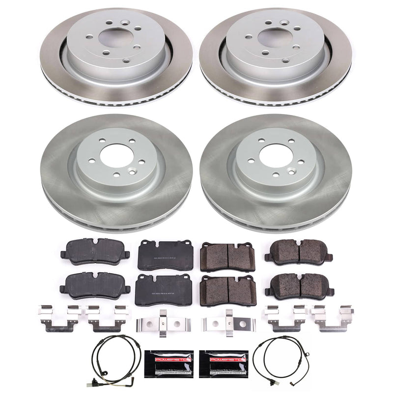 Power Stop SC5443 - Front And Rear Z17 Evolution Pad And Semi-Coated Rotor Kit vehicle fitment brake part
