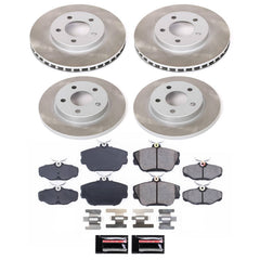 Power Stop SC5447 - Front And Rear Z17 Evolution Pad And Semi-Coated Rotor Kit vehicle fitment brake part