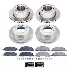 Power Stop SC5458 - Front And Rear Z17 Evolution Pad And Semi-Coated Rotor Kit vehicle fitment brake part