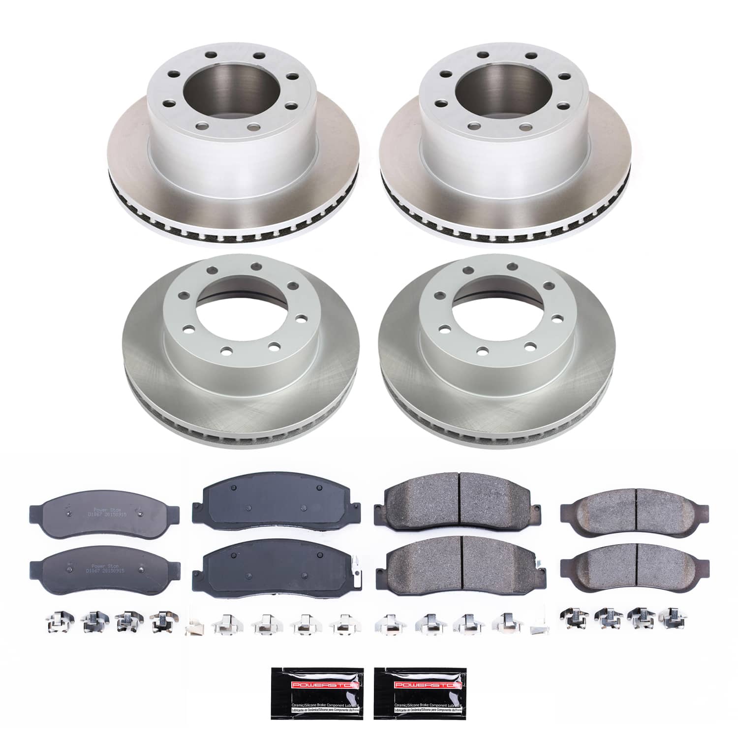 Power Stop SC5459 - Front And Rear Z17 Evolution Pad And Semi-Coated Rotor Kit vehicle fitment brake part