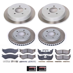 Power Stop SC5461 - Front And Rear Z17 Evolution Pad And Semi-Coated Rotor Kit vehicle fitment brake part