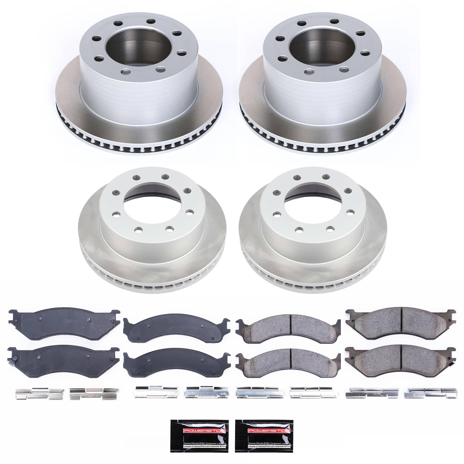 Power Stop SC5466 - Front And Rear Z17 Evolution Pad And Semi-Coated Rotor Kit vehicle fitment brake part