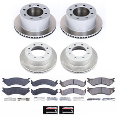 Power Stop SC5466 - Front And Rear Z17 Evolution Pad And Semi-Coated Rotor Kit vehicle fitment brake part