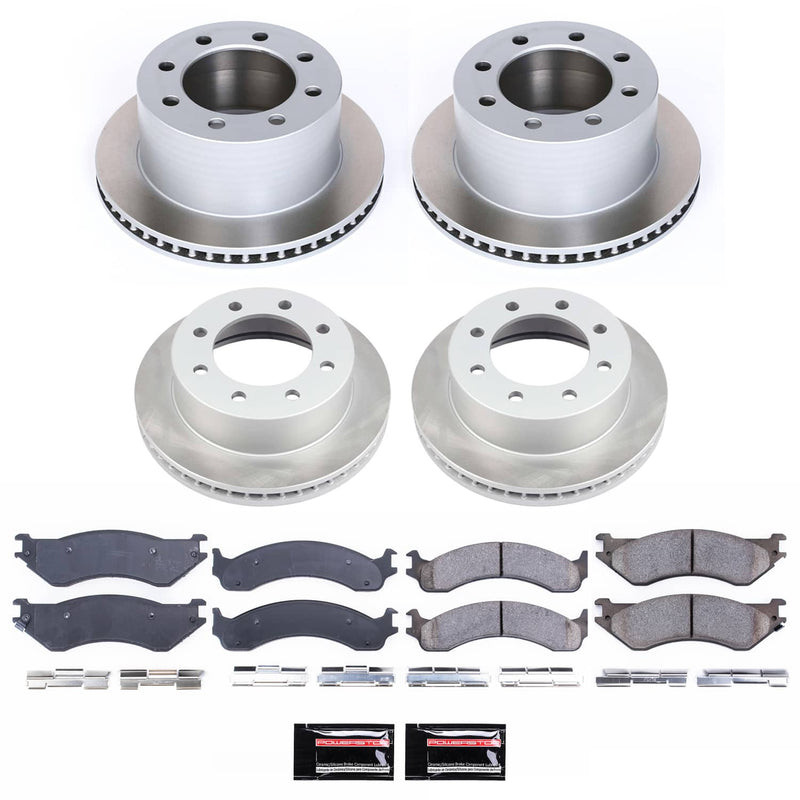 Power Stop SC5466 - Front And Rear Z17 Evolution Pad And Semi-Coated Rotor Kit vehicle fitment brake part