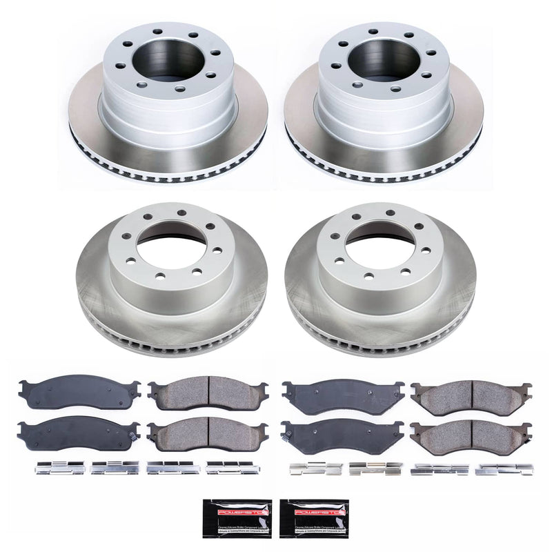 Power Stop SC5468 - Front And Rear Z17 Evolution Pad And Semi-Coated Rotor Kit vehicle fitment brake part