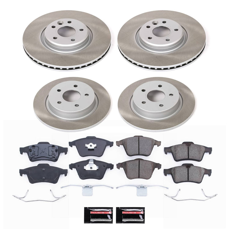 Power Stop SC5470 - Front And Rear Z17 Evolution Pad And Semi-Coated Rotor Kit vehicle fitment brake part