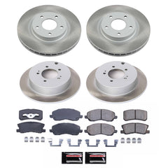 Power Stop SC5477 - Front And Rear Z17 Evolution Pad And Semi-Coated Rotor Kit vehicle fitment brake part