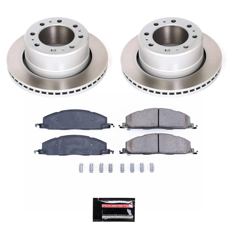 Power Stop SC5487 - Rear Z17 Evolution Pad And Semi-Coated Rotor Kit vehicle fitment brake part