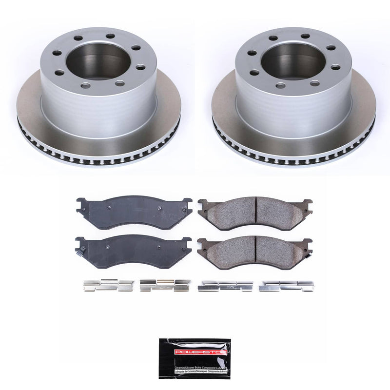 Power Stop SC5489 - Rear Z17 Evolution Pad And Semi-Coated Rotor Kit vehicle fitment brake part