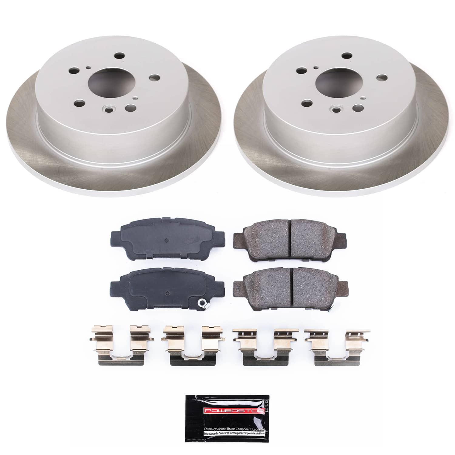 Power Stop SC5498 - Rear Z17 Evolution Pad And Semi-Coated Rotor Kit vehicle fitment brake part