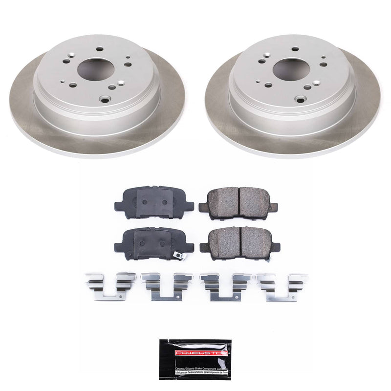 Power Stop SC5502 - Rear Z17 Evolution Pad And Semi-Coated Rotor Kit vehicle fitment brake part