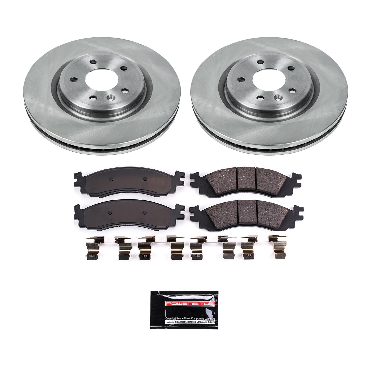 Power Stop SC5507 - Front Z17 Evolution Pad And Semi-Coated Rotor Kit vehicle fitment brake part