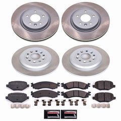Power Stop SC5508 - Front And Rear Z17 Evolution Pad And Semi-Coated Rotor Kit vehicle fitment brake part