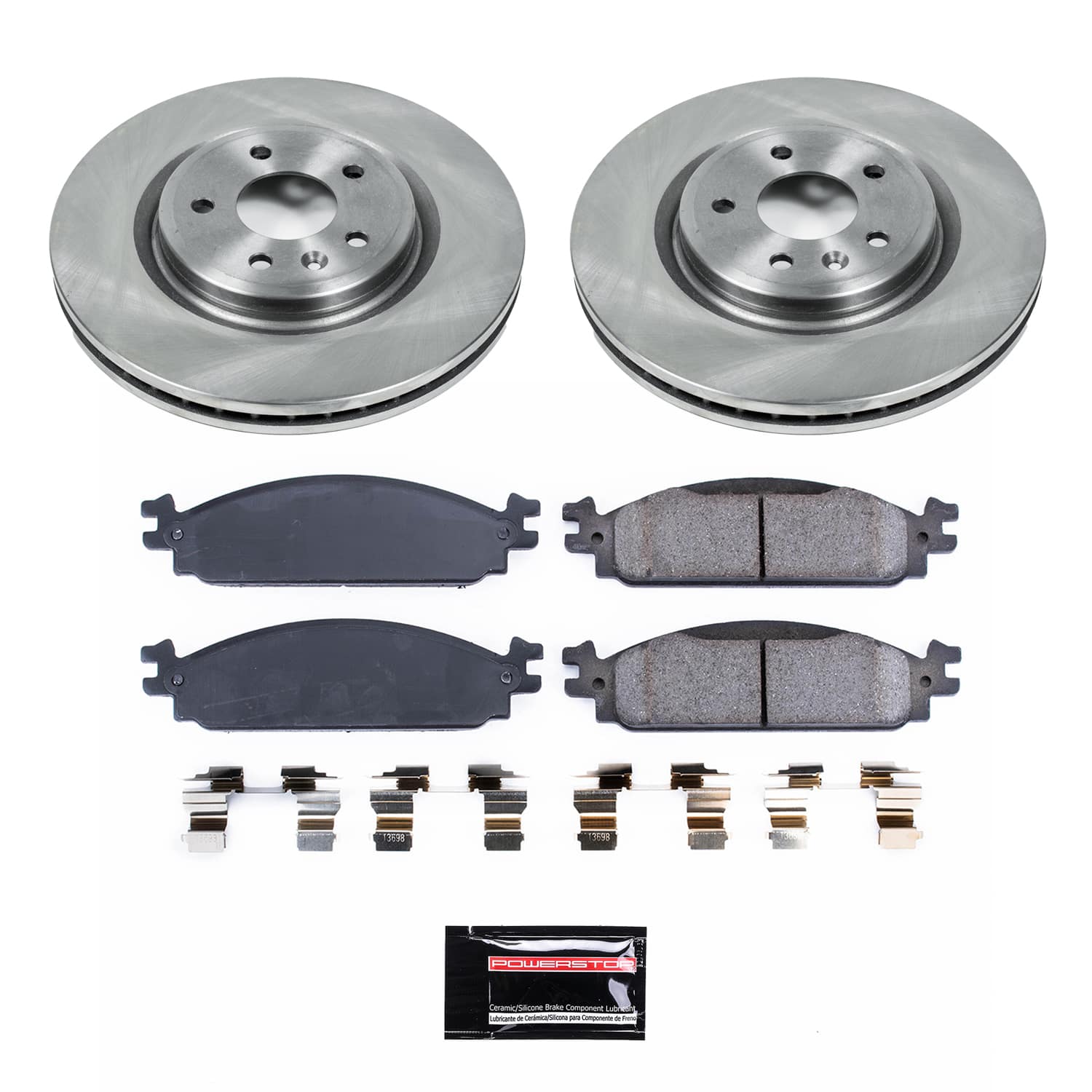 Power Stop SC5509 - Front Z17 Evolution Pad And Semi-Coated Rotor Kit vehicle fitment brake part