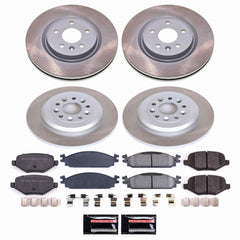 Power Stop SC5510 - Front And Rear Z17 Evolution Pad And Semi-Coated Rotor Kit vehicle fitment brake part
