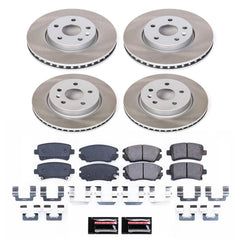 Power Stop SC5515 - Front And Rear Z17 Evolution Pad And Semi-Coated Rotor Kit vehicle fitment brake part