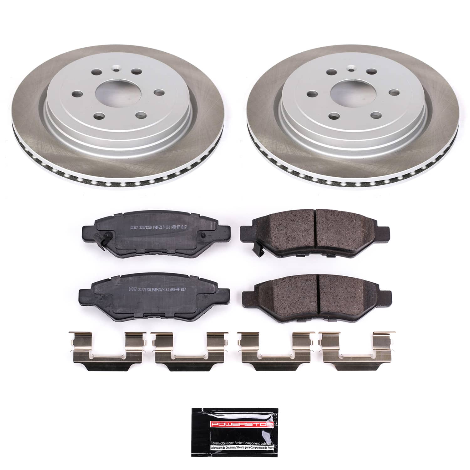 Power Stop SC5543 - Rear Z17 Evolution Pad And Semi-Coated Rotor Kit vehicle fitment brake part