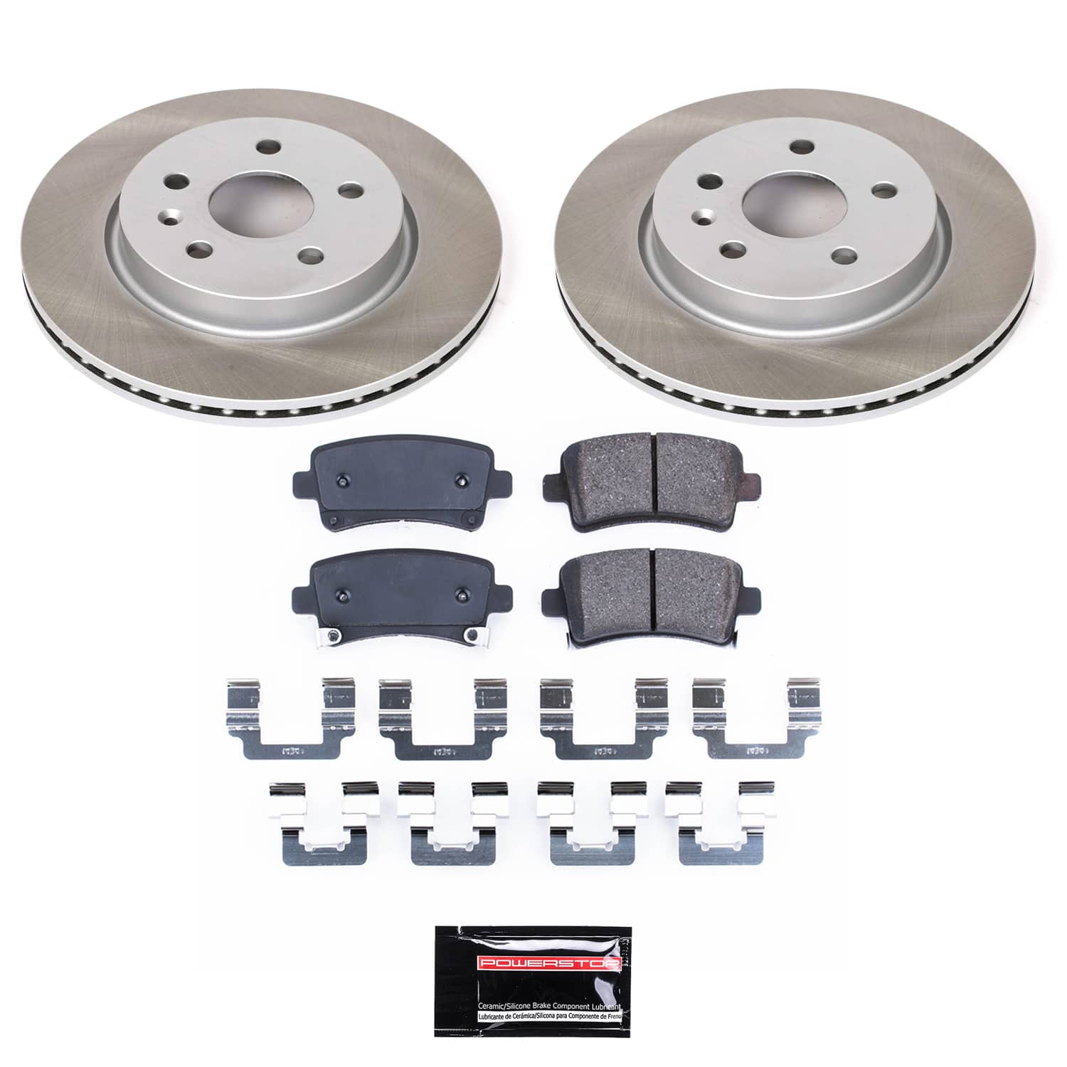 Power Stop SC5547 - Rear Z17 Evolution Pad And Semi-Coated Rotor Kit vehicle fitment brake part