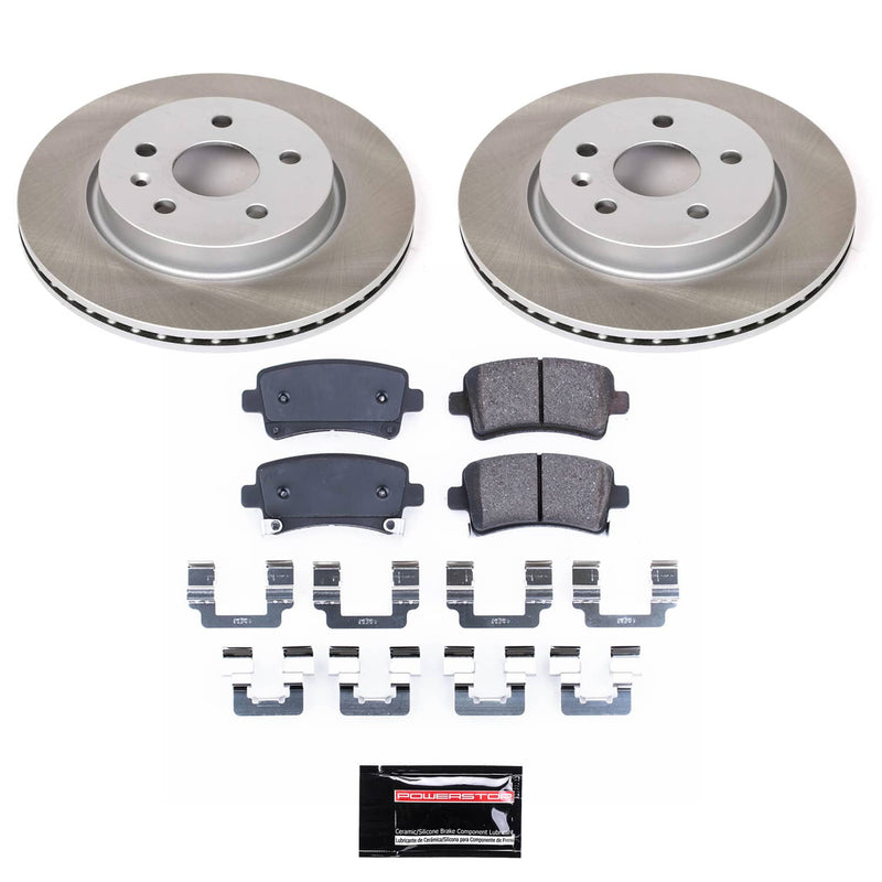 Power Stop SC5547 - Rear Z17 Evolution Pad And Semi-Coated Rotor Kit vehicle fitment brake part