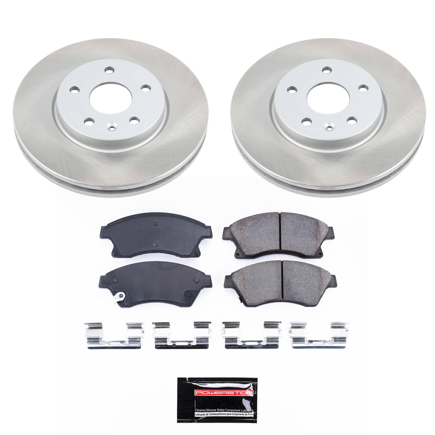 Power Stop SC5550 - Front Z17 Evolution Pad And Semi-Coated Rotor Kit vehicle fitment brake part