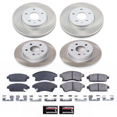 Power Stop SC5551 - Front And Rear Z17 Evolution Pad And Semi-Coated Rotor Kit vehicle fitment brake part
