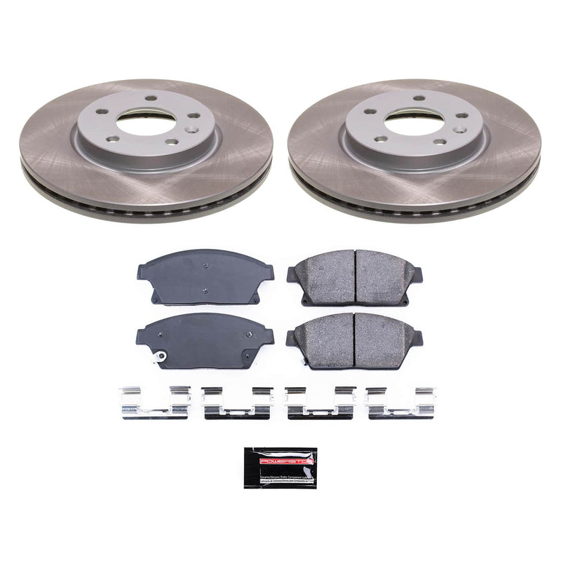 Power Stop SC5554 - Front Z17 Evolution Pad And Semi-Coated Rotor Kit vehicle fitment brake part