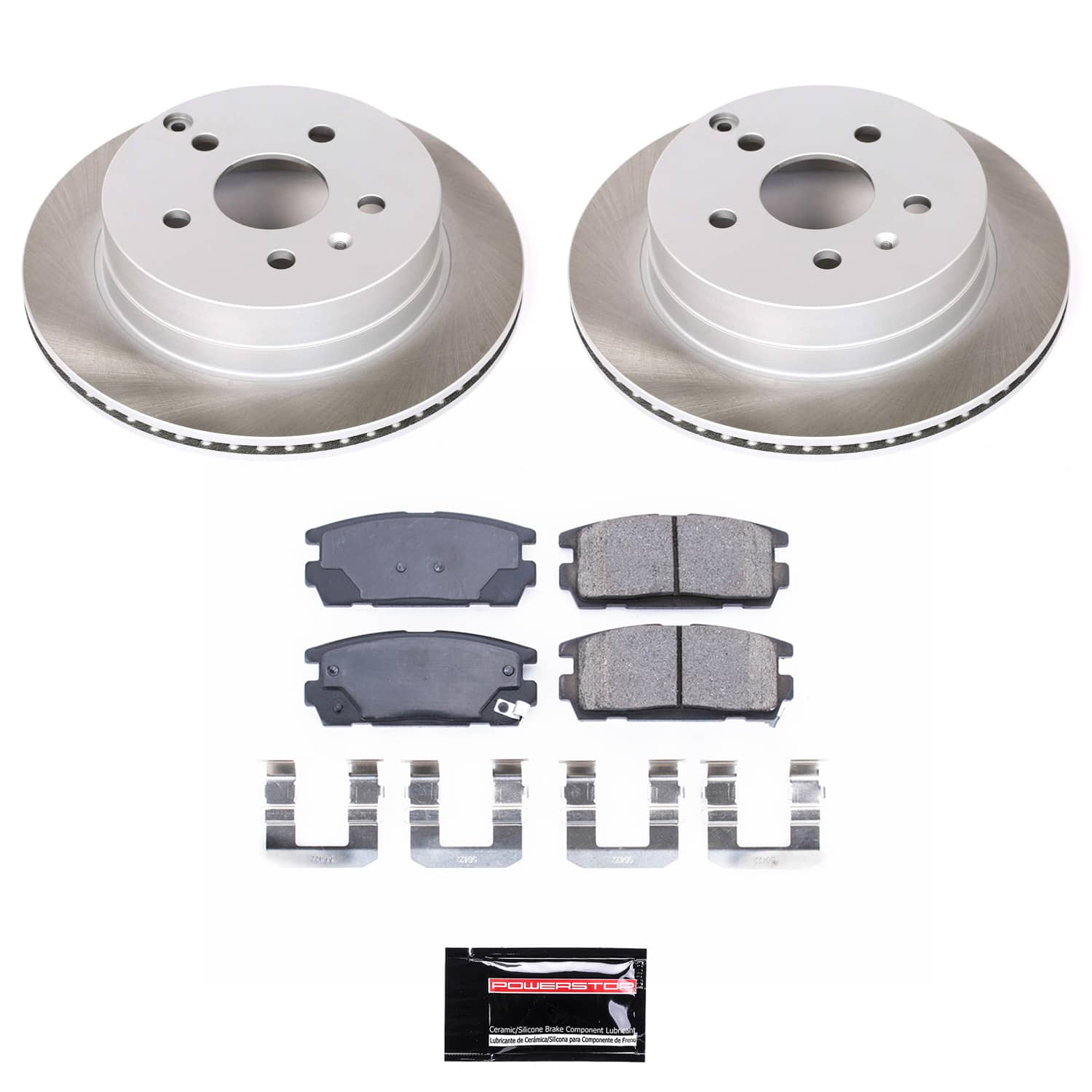 Power Stop SC5558 - Rear Z17 Evolution Pad And Semi-Coated Rotor Kit vehicle fitment brake part