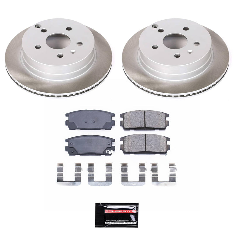 Power Stop SC5558 - Rear Z17 Evolution Pad And Semi-Coated Rotor Kit vehicle fitment brake part