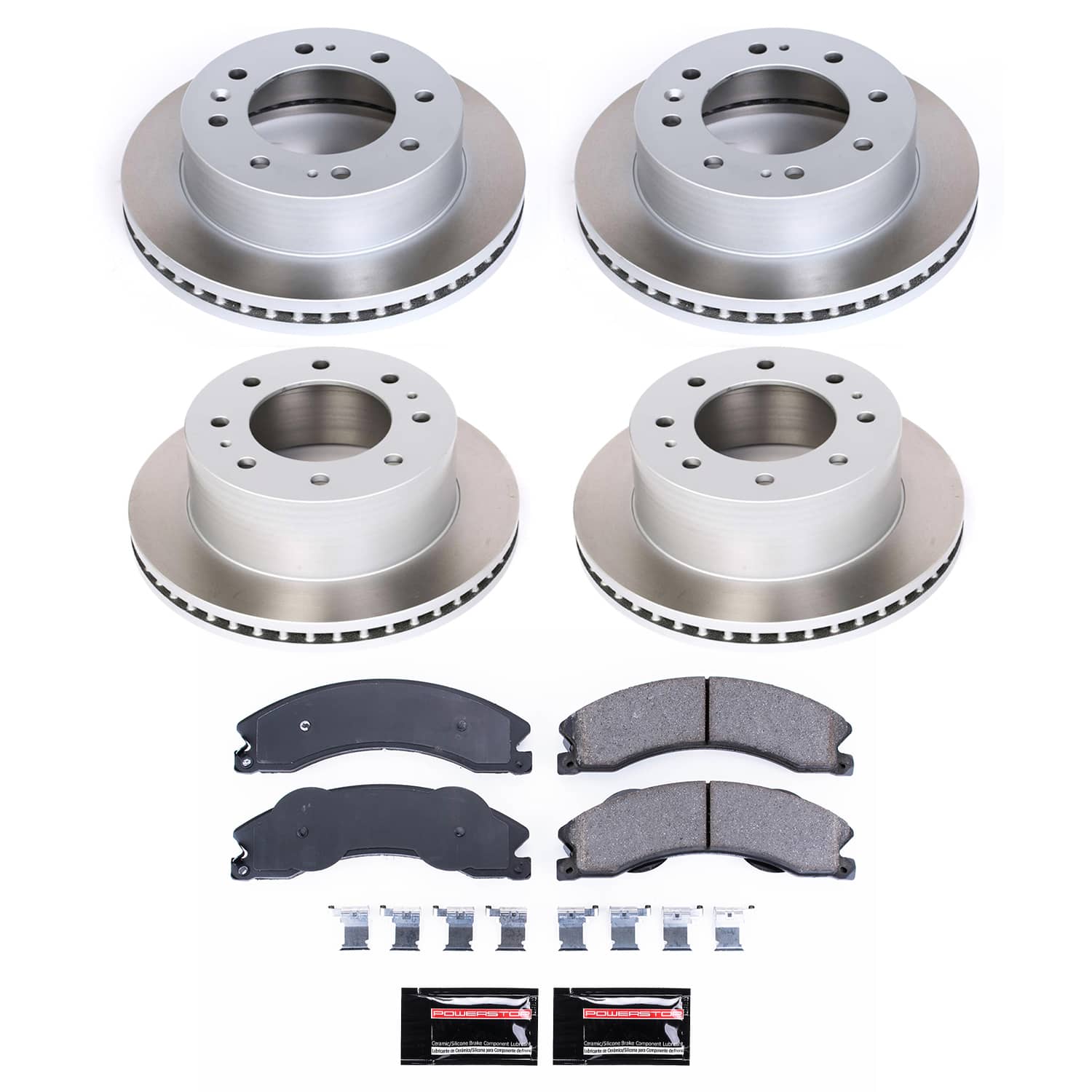 Power Stop SC5561 - Front And Rear Z17 Evolution Pad And Semi-Coated Rotor Kit vehicle fitment brake part