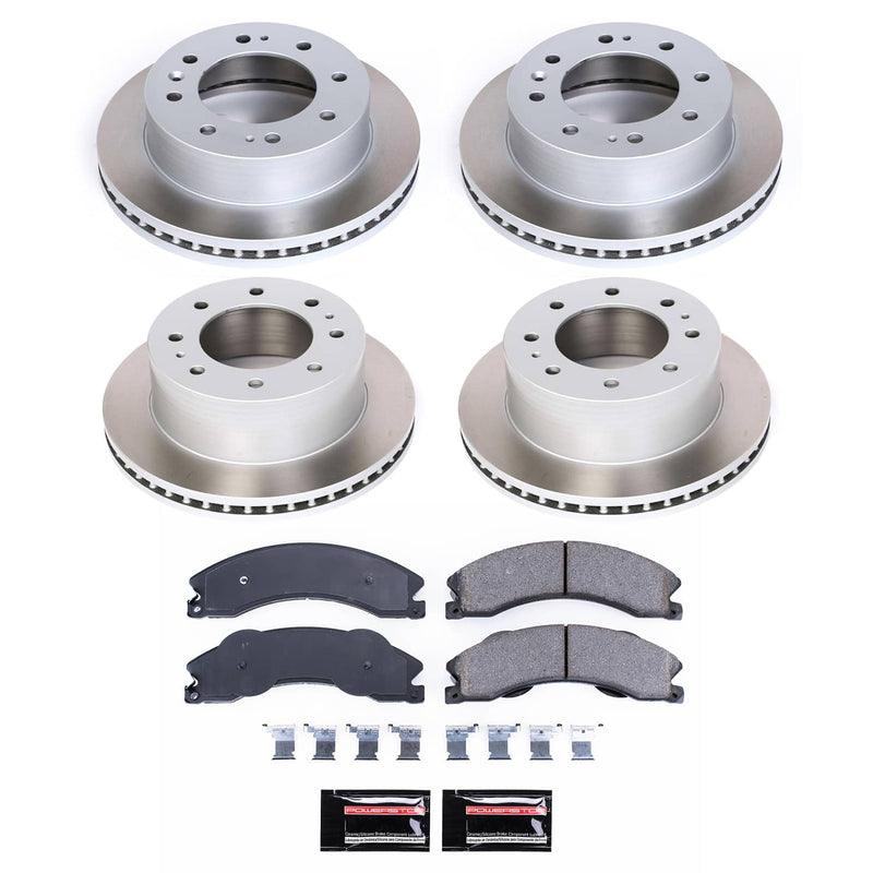 Power Stop SC5561 - Front And Rear Z17 Evolution Pad And Semi-Coated Rotor Kit vehicle fitment brake part