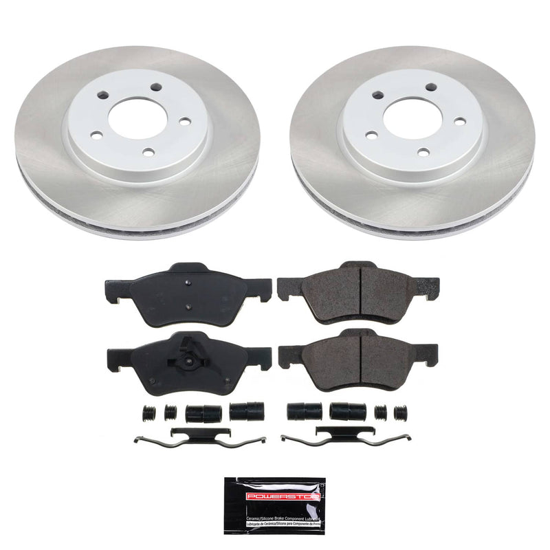 Power Stop SC5571 - Front Z17 Evolution Pad And Semi-Coated Rotor Kit vehicle fitment brake part