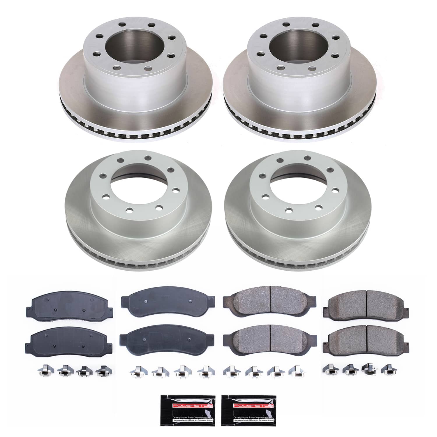 Power Stop SC5573 - Front And Rear Z17 Evolution Pad And Semi-Coated Rotor Kit vehicle fitment brake part