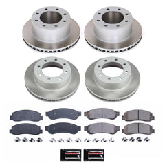 Power Stop SC5573 - Front And Rear Z17 Evolution Pad And Semi-Coated Rotor Kit vehicle fitment brake part