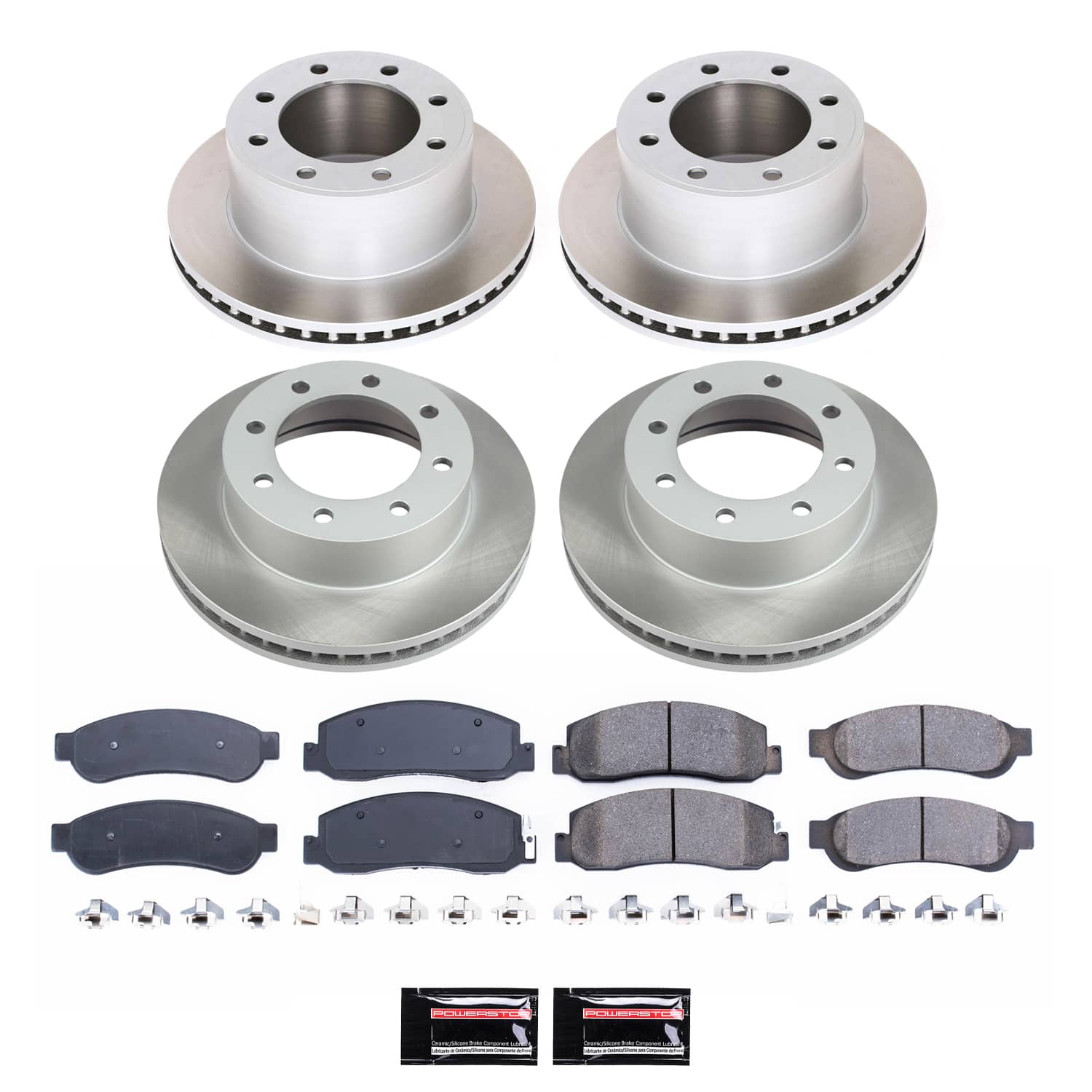 Power Stop SC5575 - Front And Rear Z17 Evolution Pad And Semi-Coated Rotor Kit vehicle fitment brake part
