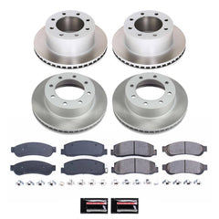 Power Stop SC5575 - Front And Rear Z17 Evolution Pad And Semi-Coated Rotor Kit vehicle fitment brake part