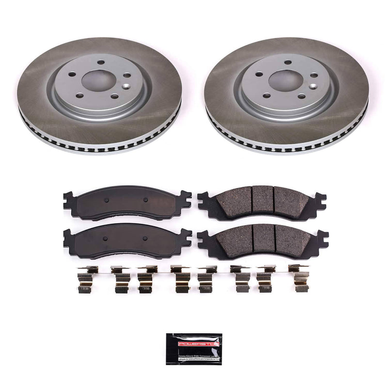 Power Stop SC5581 - Front Z17 Evolution Pad And Semi-Coated Rotor Kit vehicle fitment brake part