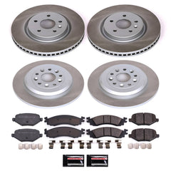 Power Stop SC5582 - Front And Rear Z17 Evolution Pad And Semi-Coated Rotor Kit vehicle fitment brake part