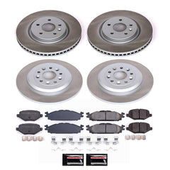 Power Stop SC5584 - Front And Rear Z17 Evolution Pad And Semi-Coated Rotor Kit vehicle fitment brake part