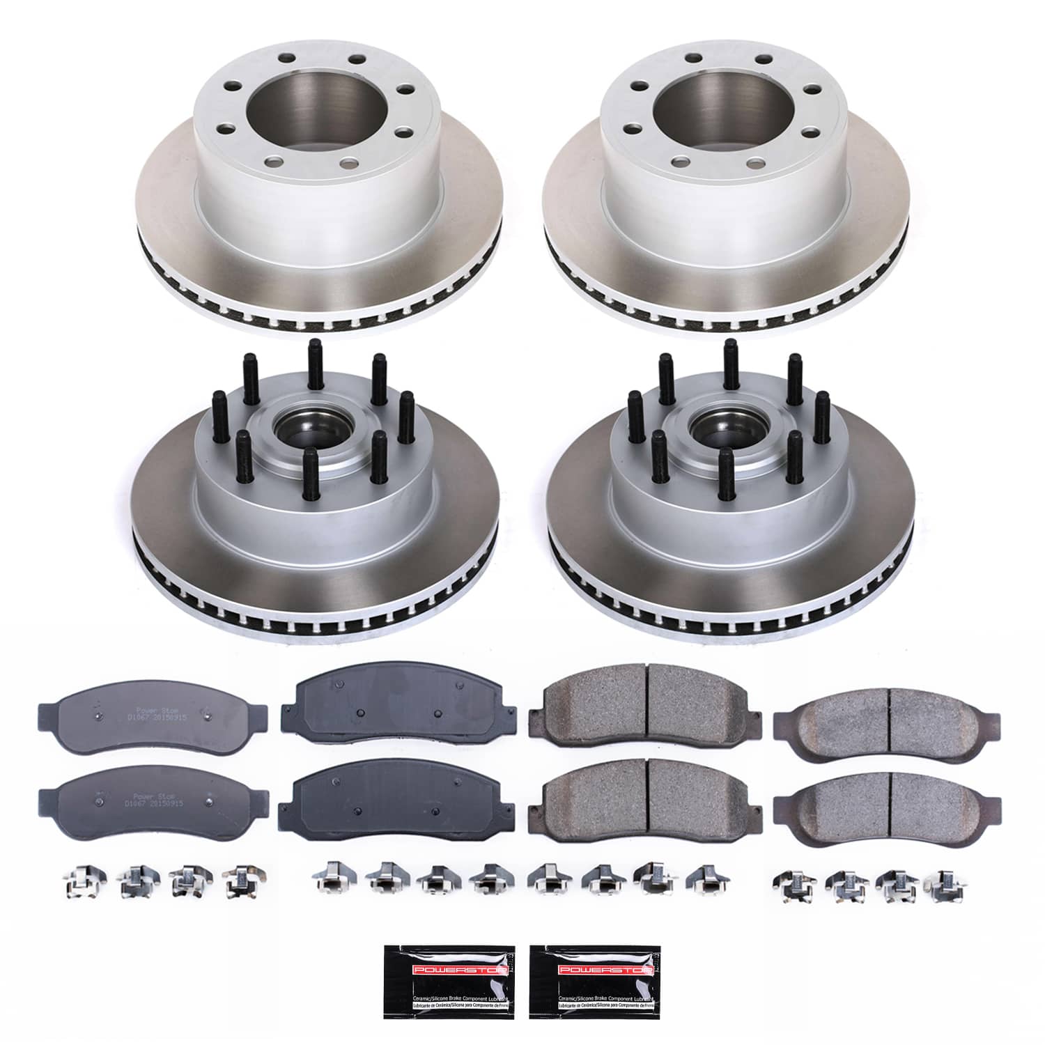 Power Stop SC5586 - Front And Rear Z17 Evolution Pad And Semi-Coated Rotor Kit vehicle fitment brake part