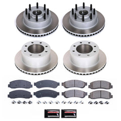 Power Stop SC5587 - Front And Rear Z17 Evolution Pad And Semi-Coated Rotor Kit vehicle fitment brake part