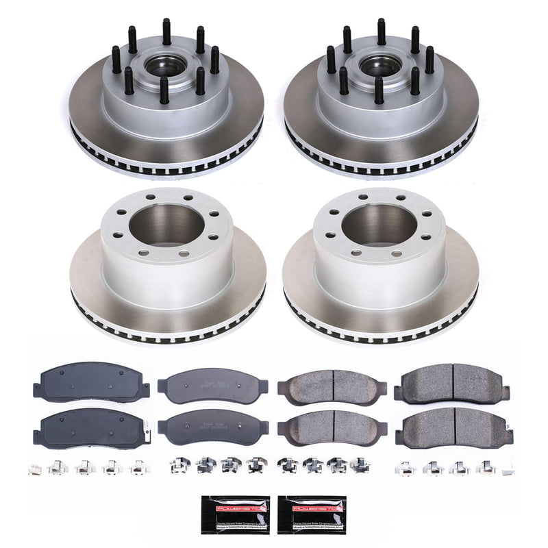 Power Stop SC5589 - Front And Rear Z17 Evolution Pad And Semi-Coated Rotor Kit vehicle fitment brake part