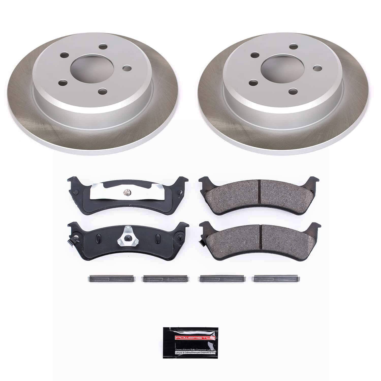 Power Stop SC5592 - Rear Z17 Evolution Pad And Semi-Coated Rotor Kit vehicle fitment brake part