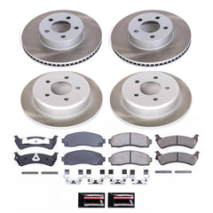 Power Stop SC5596 - Front And Rear Z17 Evolution Pad And Semi-Coated Rotor Kit vehicle fitment brake part