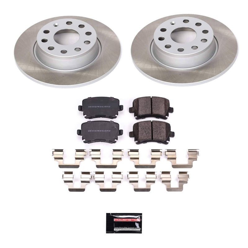 Power Stop SC5666 - Rear Z17 Evolution Pad And Semi-Coated Rotor Kit vehicle fitment brake part