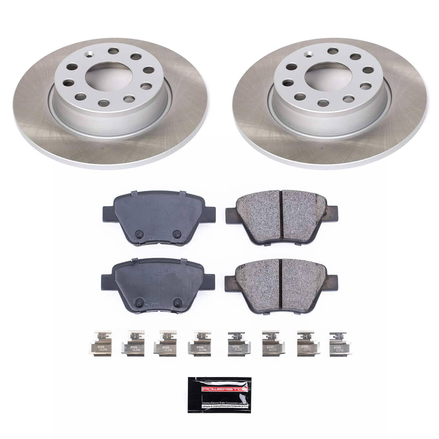 Power Stop SC5667 - Rear Z17 Evolution Pad And Semi-Coated Rotor Kit vehicle fitment brake part