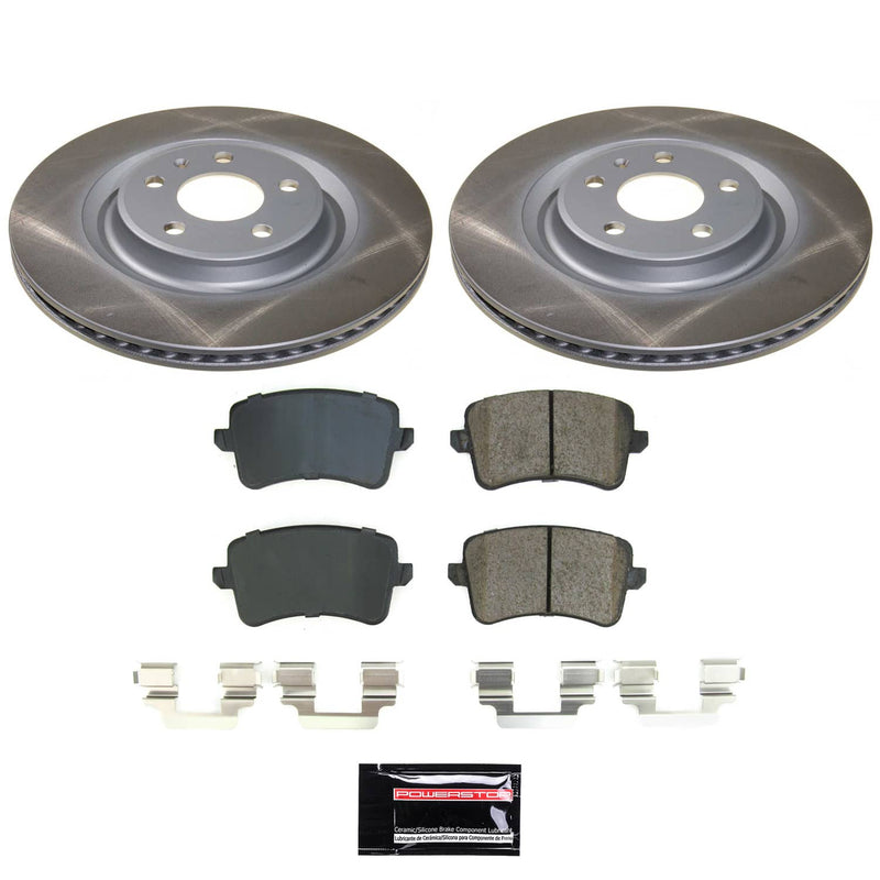 Power Stop SC5678 - Rear Z17 Evolution Pad And Semi-Coated Rotor Kit vehicle fitment brake part