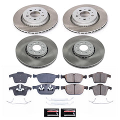 Power Stop SC5708 - Front And Rear Z17 Evolution Pad And Semi-Coated Rotor Kit vehicle fitment brake part
