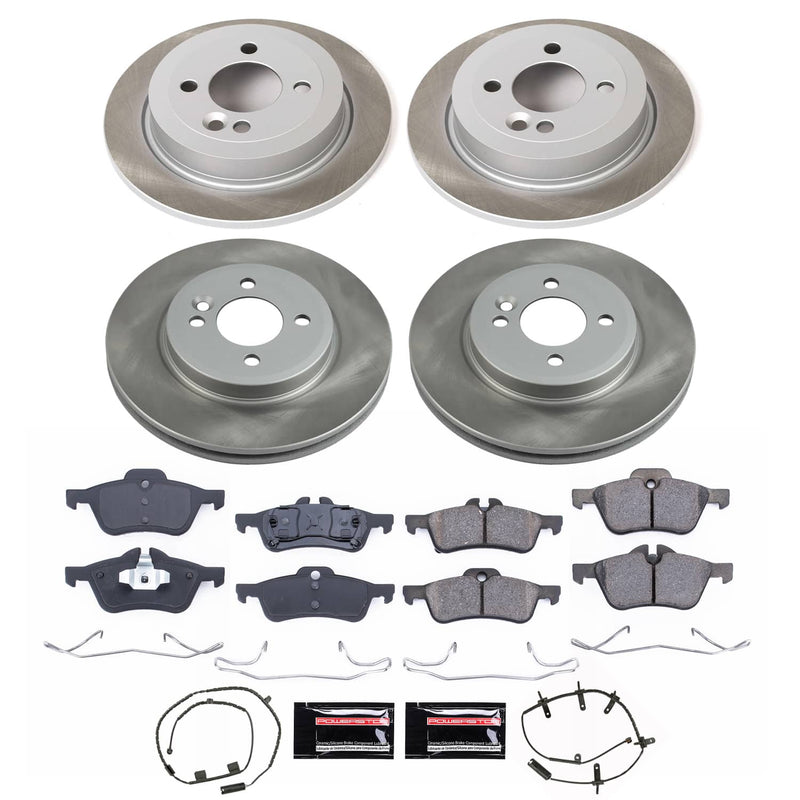 Power Stop SC5725 - Front And Rear Z17 Evolution Pad And Semi-Coated Rotor Kit vehicle fitment brake part